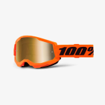 100% STRATA 2 NEON ORANGE GOGGLES