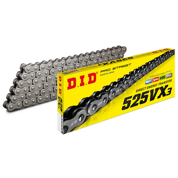 DID 525-120 VX3 X-RING STEEL CHAIN