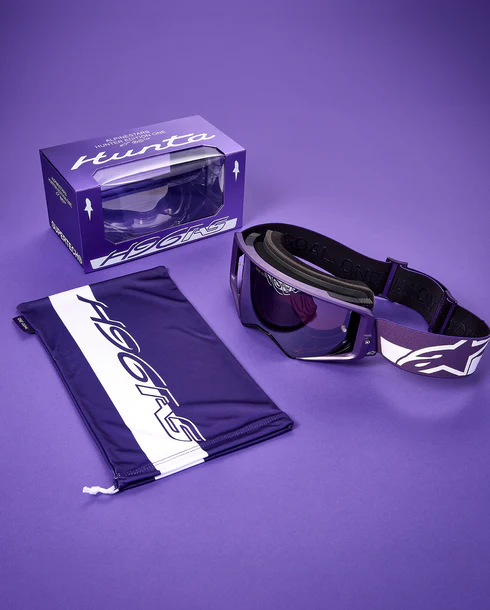 ALPINESTARS SUPERTECH HUNTA PURPLE WHITE GOGGLES