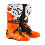 ALPINESTARS TECH 10 ENDURO BOOTS ORANGE BLACK WHITE