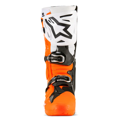 ALPINESTARS TECH 10 ENDURO BOOTS ORANGE BLACK WHITE