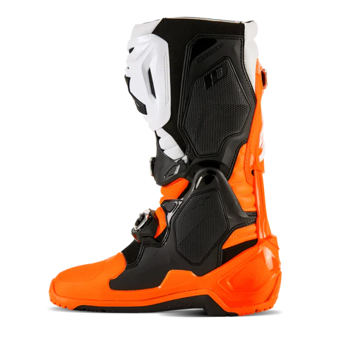 ALPINESTARS TECH 10 ENDURO BOOTS ORANGE BLACK WHITE