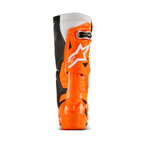 ALPINESTARS TECH 10 ENDURO BOOTS ORANGE BLACK WHITE