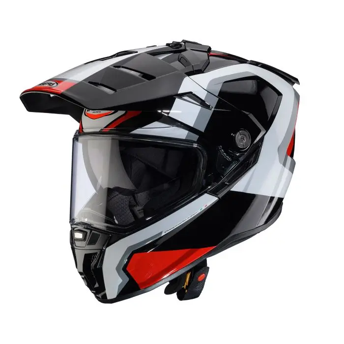 CABERG TANAMI SCRAM ADVENTURE HELMET BLACK RED WHITE