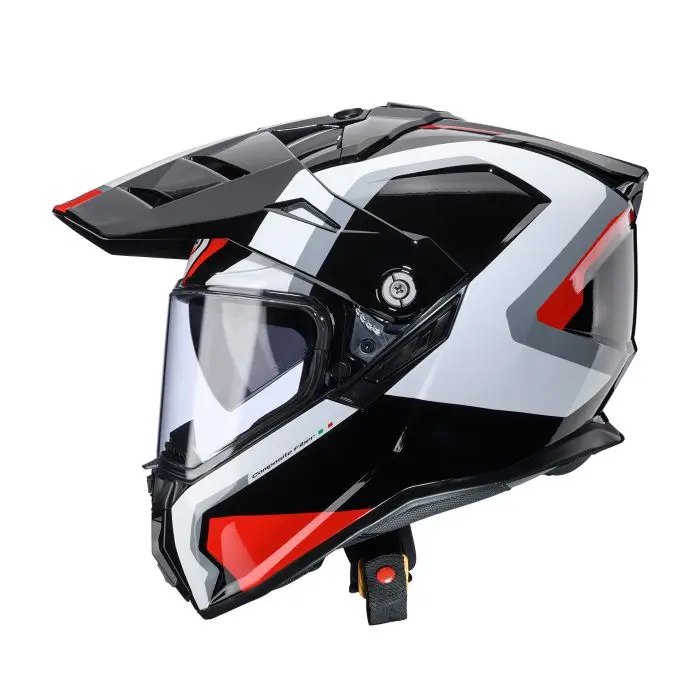CABERG TANAMI SCRAM ADVENTURE HELMET BLACK RED WHITE