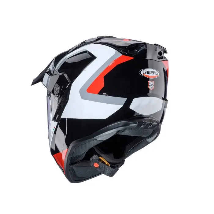 CABERG TANAMI SCRAM ADVENTURE HELMET BLACK RED WHITE