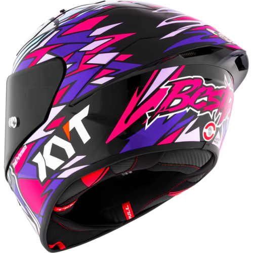 KX-1 RACE GP BASTIANINI 2023 REPLICA HELMET BLACK PURPLE WHITE