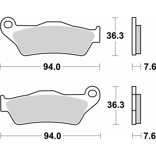 SBS 671LS REAR SINTER BRAKE PADS (FA181)