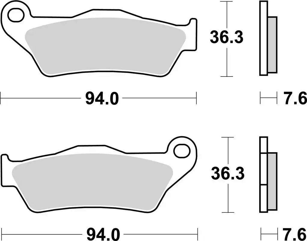 SBS 671RSI FRONT/REAR SINTER BRAKE PADS (FA181)