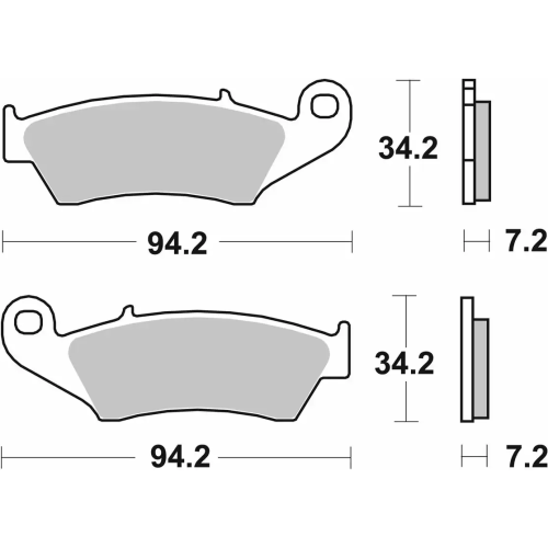 SBS 694HS FRONT SINTER BRAKE PADS (FA185)
