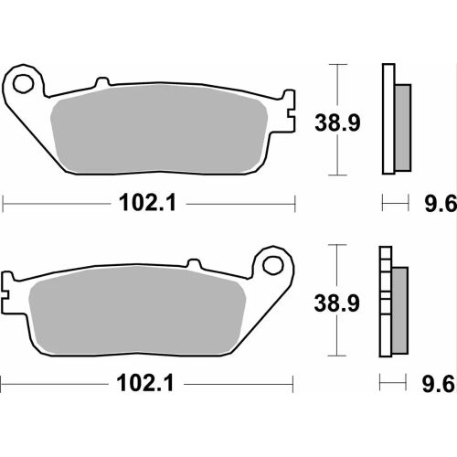 SBS 700HS FRONT SINTER BRAKE PADS (FA196)