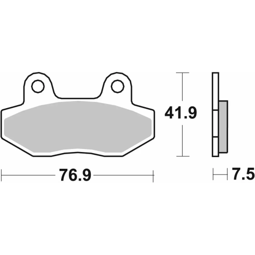 SBS 814LS REAR SINTER BRAKE PADS (FA86)